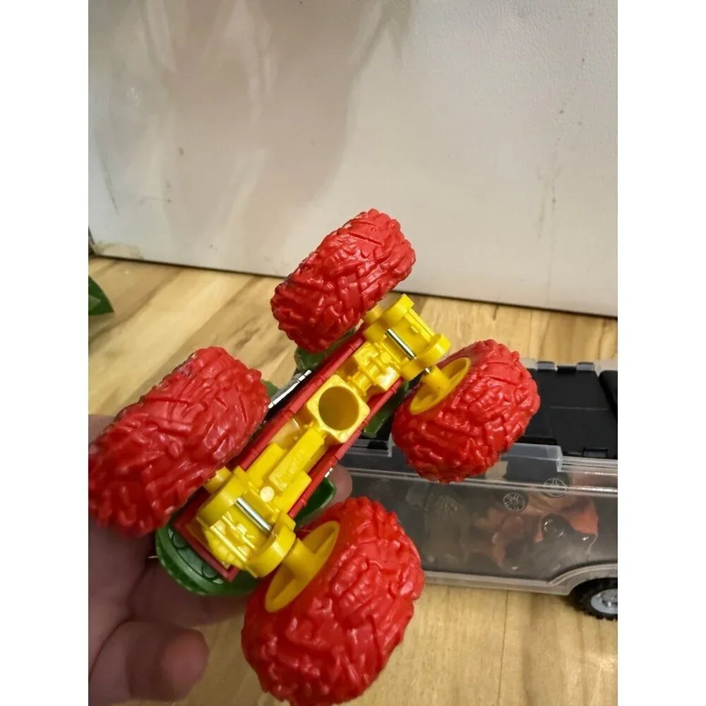 Dinosaur Monster Truck Set with Carrying Case & Trailer